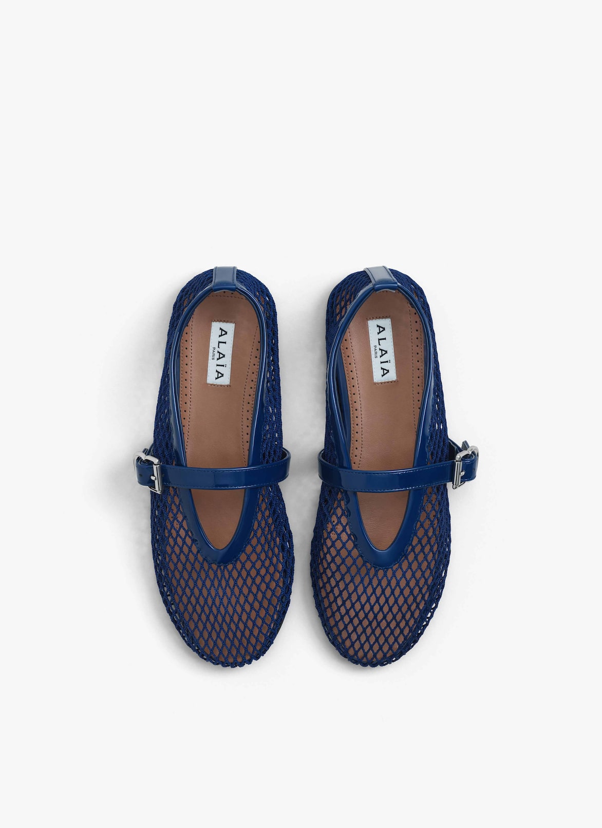 BALLET FLATS IN FISHNET ALAÏA MIDNIGHT BALLET FLATS IN FISHNET